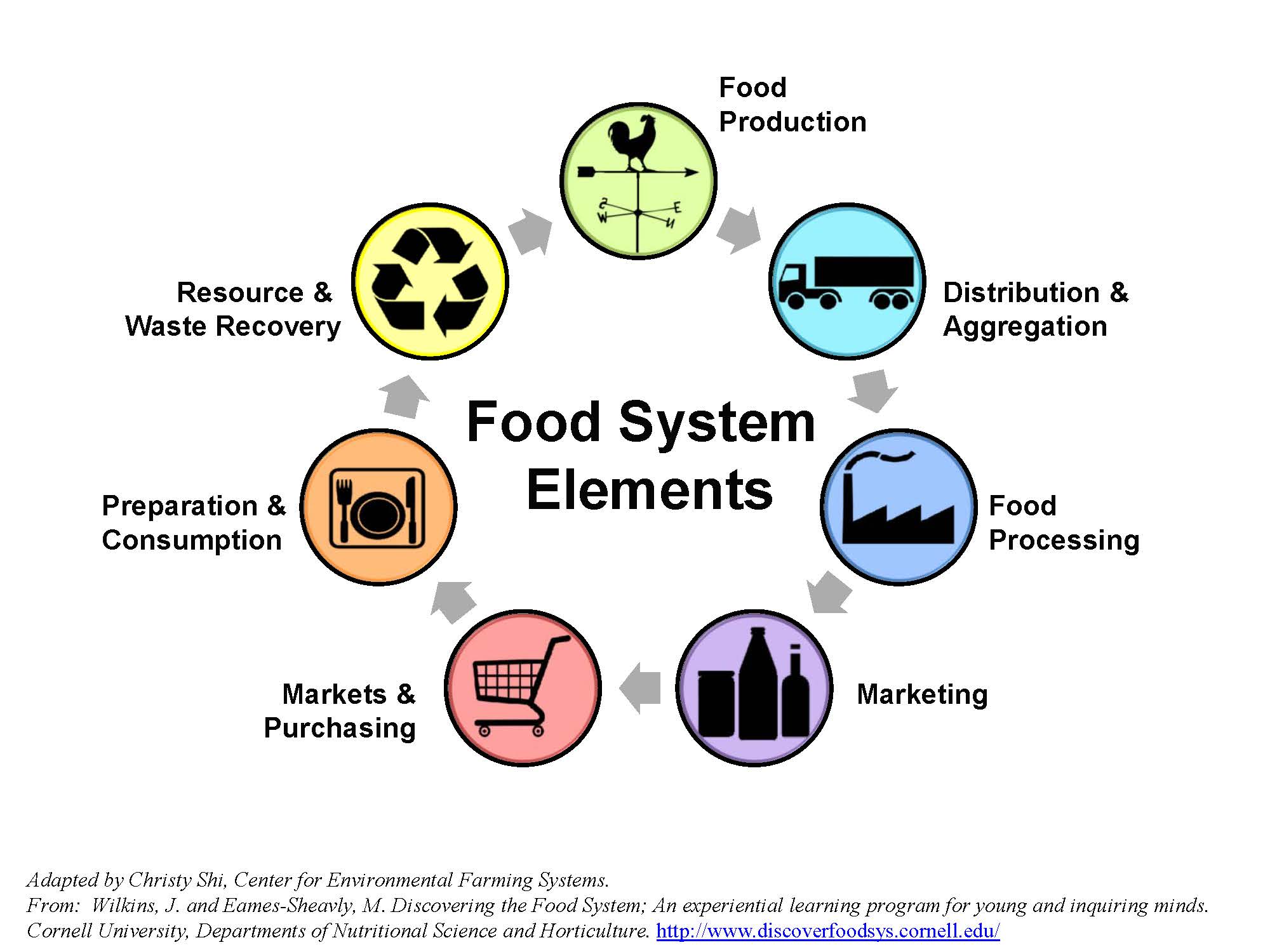 Food System Elements infographic